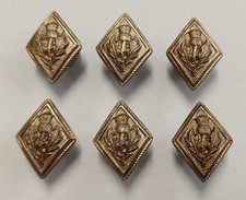 Nice Matching Set of 6 Antique Scottish Highland Dress Piper's Lozenge Buttons