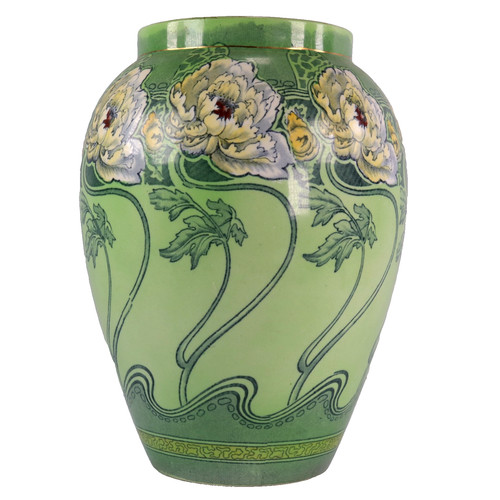 Art nouveau pottery vase - nouveau,