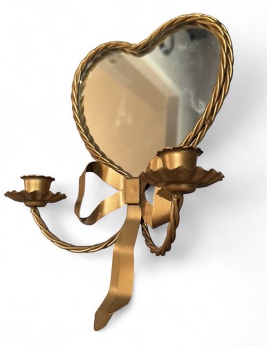 Vintage gold tone heart - tone,