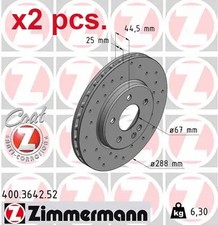 X2 PCS FRONT BRAKE DISC ROTOS