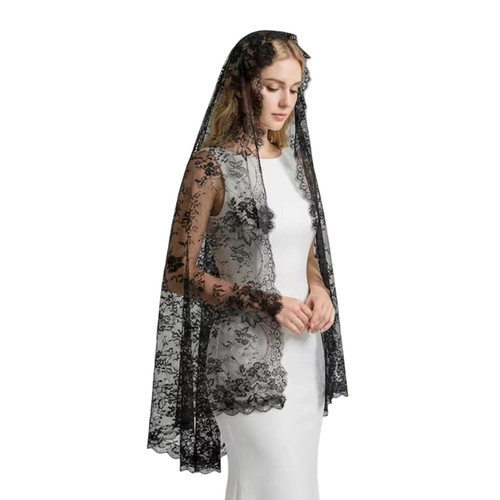 Elegant lace wedding veil with - elegant,