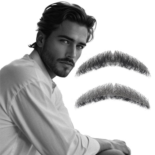 Realistic mustache human hair - mustache,