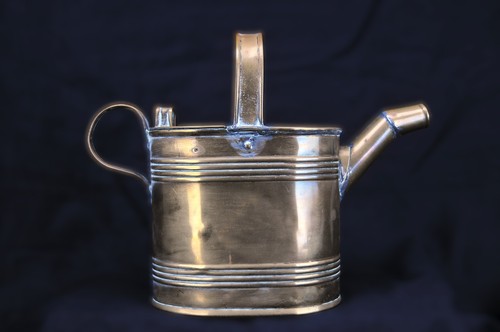 Vintage brass watering can - watering,