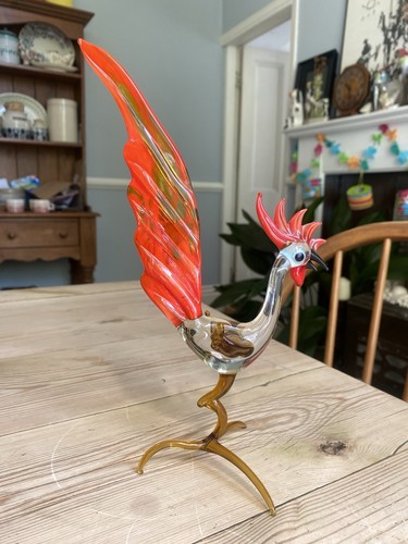 Vintage hand blown glass - a,