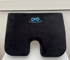 EVERLASTING COMFORT WEDGE CUSHION LUMBAR SUPPORT MEMORY FOAM  OFFICE/  CAR/ HOME