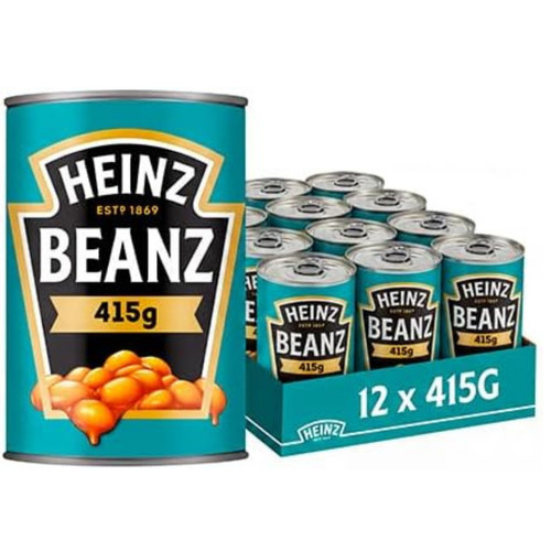 Heinz baked beans 12x415g - baked,