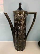 Portmeirion Totem Dark Green Coffee pot Susan William-Ellis vintage