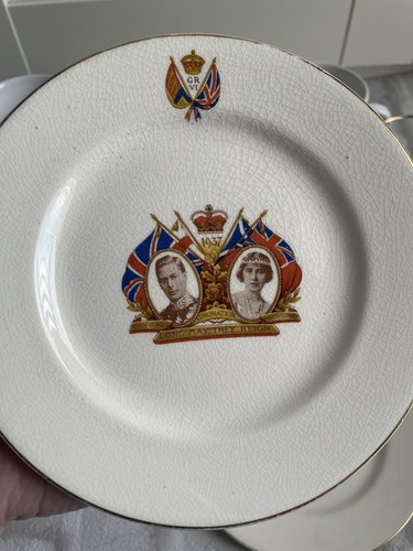 1937 coronation plate king - coronation,