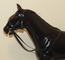 Black leather handmade bridle