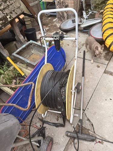 Duct motor hose reel - duct,