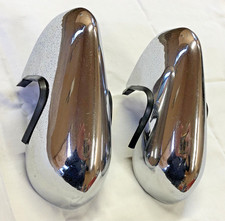 2 x Wolseley Hornet or Riley Elf Overriders Chrome Bumper Guard Over Rider PAIR