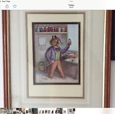 louis wain framed cat prints