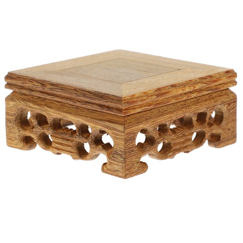 Vase wooden base chinese - wooden,