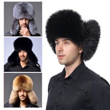 Winter Men Thick Ushanka Faux