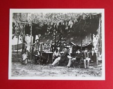 AMERICAN CIVIL WAR 6.4" x 4.75" REPRO B/W PHOTO  UNION AMBULANCE OFFICE 9th ARMY