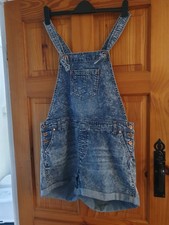 Ladies Dungaree Shorts Size 14