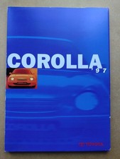 1997 Toyota Corolla Brochure Folder Compact G6 Estate Liftback Saloon Price List