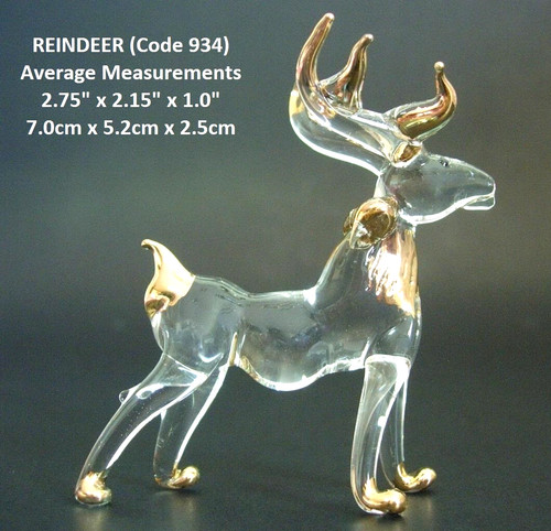 Glass reindeer deer hand - glass,