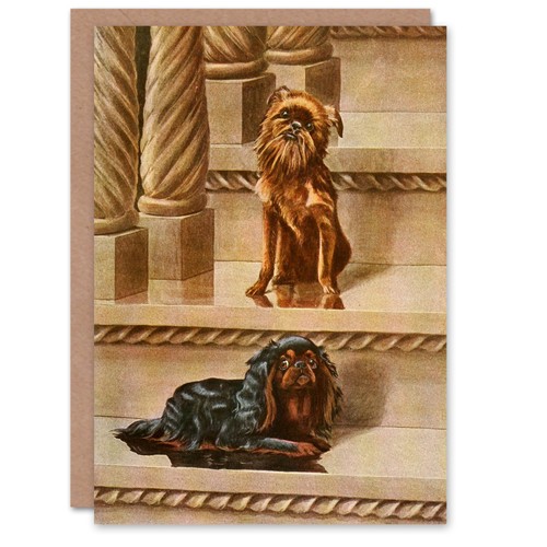 Book dogs art card - card, king