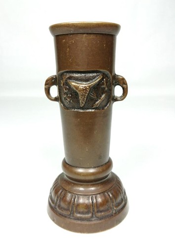 Antique japanese bronze vase - japanese,