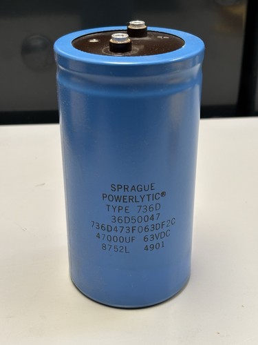 Sprague powerlytic 47000uf - powerlytic, 63v
