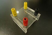 Terminal Sockets 4MM Irwin Perspex Block Electronics Physics Lab Apparatus
