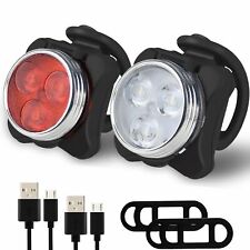 Bike Light Set, Super Bright USB Rechargeable Bicycle Light, Waterproof Mountain