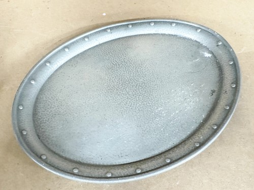 Antique craftsman pewter oval - craftsman,