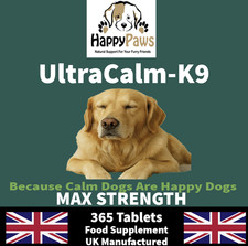 STRONGEST Dog Calming Tablets Stress Anxiety Hyperactivity Bark Relief Treats UK