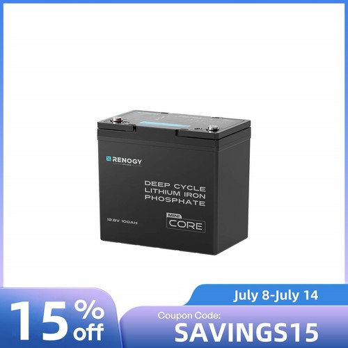 Renogy 100ah 12v lifepo4 - renogy,