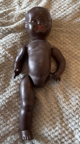 Vintage black composition - composition, baby