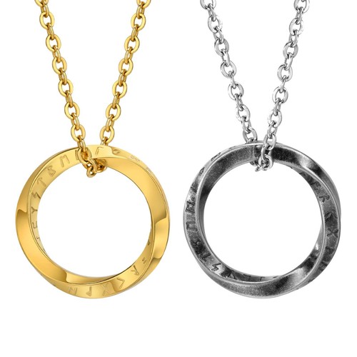 Viking rune mobius necklaces - rune,
