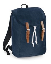 Canvas Backpack With Padded COMPARTMENT Quality Drawstring Rucksack Duffle Bag