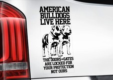 American bulldog car sticker - bulldog,