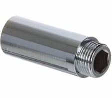 Chrome Bib Tap Extension Fixed Length 1/2" x 50mm Male to Female Joiner