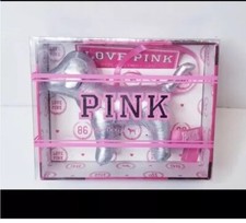 VICTORIA'S SECRET PINK SILVER COLLECTIBLE DOG CHRISTMAS DECORATION ORNAMENT RARE