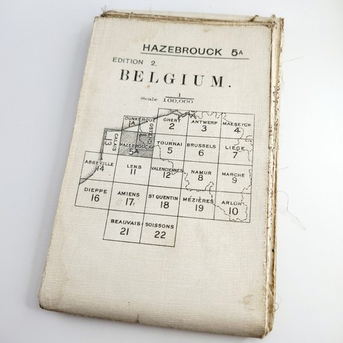 Ww1 annotated ypres map - -,