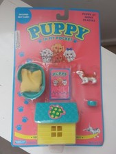 1994 Puppy In My Pocket : Puppy At Home Playset . Vintage . Sealed. New On Card