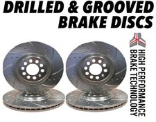 Alfa Romeo Spider 2.0 284mm 1996-2004 DRILLED GROOVED BRAKE DISCS Front & Rear