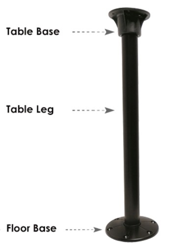 Redwood black island - island, table