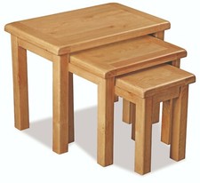 Oakvale large Nest of 3 Tables