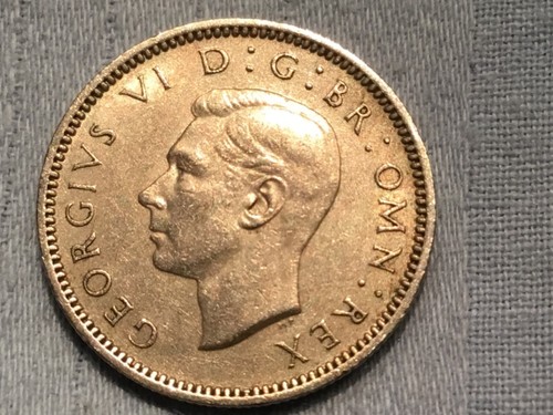 1948 george sixpence - george,