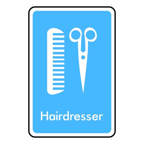 Hairdresser sign sticker - hairdresser,
