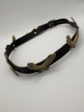 Vintage Hat Band Belt Leather