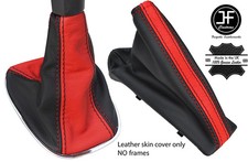 BLACK & RED TOP GRAIN LTHR