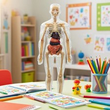 1pc 3D Human Body Torso Model for Kids Anatomy Model Skeleton Removable PartsToy