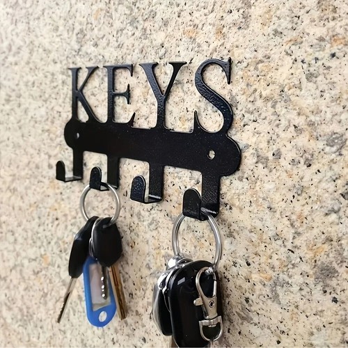 Vintage hanging wooden key - vintage,