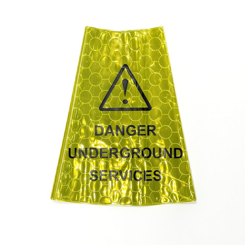 Reflective cone sleeve yellow - cone,