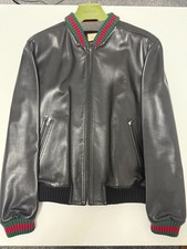GUCCI LEATHER BOMBER JACKET