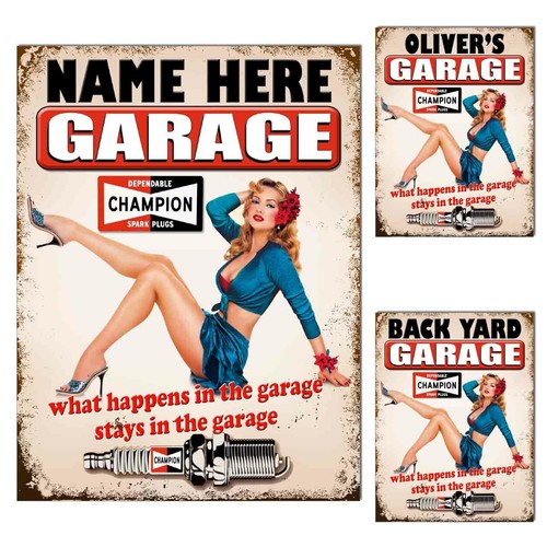 Metal personalised sign plaque - sign,